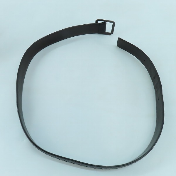 実際に弊社で買取させて頂いたBOTTEGA VENETA/ボッテガヴェネタ イントレチャート レザーベルト 95cm/38inの画像 5枚目