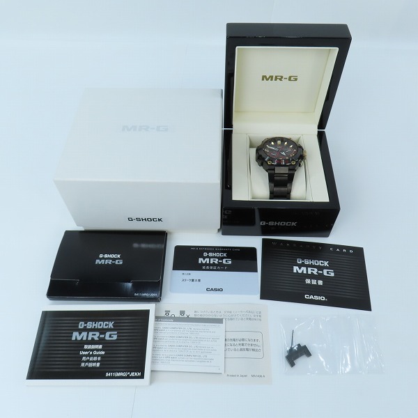 実際に弊社で買取させて頂いたG-SHOCK/Gショック MR-G 赤備え GPSハイブリッド電波ソーラー MRG-G1000B-1A4JRの画像 9枚目
