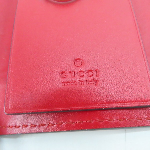 実際に弊社で買取させて頂いたGUCCI/グッチ グッチシマレザー 6連キーケース シェリーライン/ウェブラインの画像 4枚目