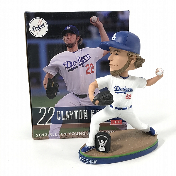 実際に弊社で買取させて頂いたロサンゼルス・ドジャース #22 クレイトン・カーショウ ボブルヘッドフィギュア/首振り人形 