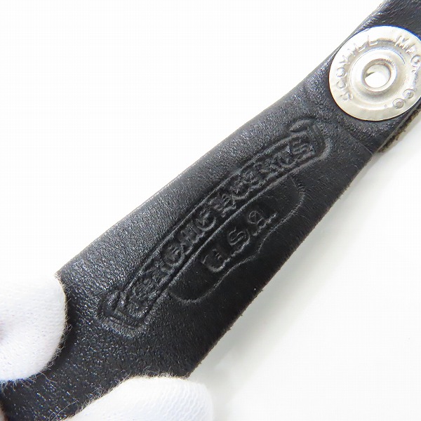 実際に弊社で買取させて頂いたCHROME HEARTS/クロムハーツ Wベルトループ クロスボタンの画像 6枚目
