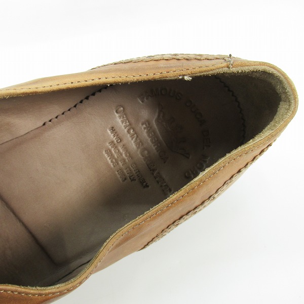 実際に弊社で買取させて頂いたOFFICINE CREATIVE/オフィチーネクリエイティブ ストレートチップ レザーシューズ/43の画像 4枚目