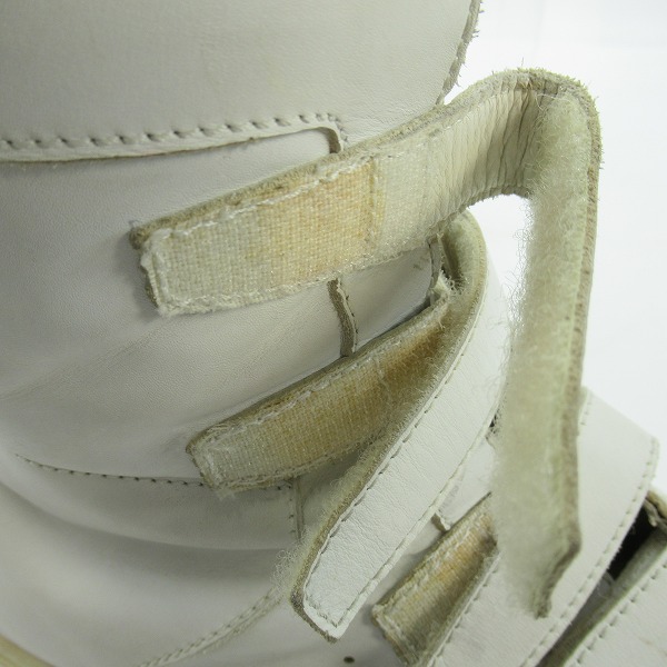 実際に弊社で買取させて頂いたKRISVANASSCHE/クリスヴァンアッシュ ベルクロ ハイカットスニーカー ホワイト/42の画像 8枚目