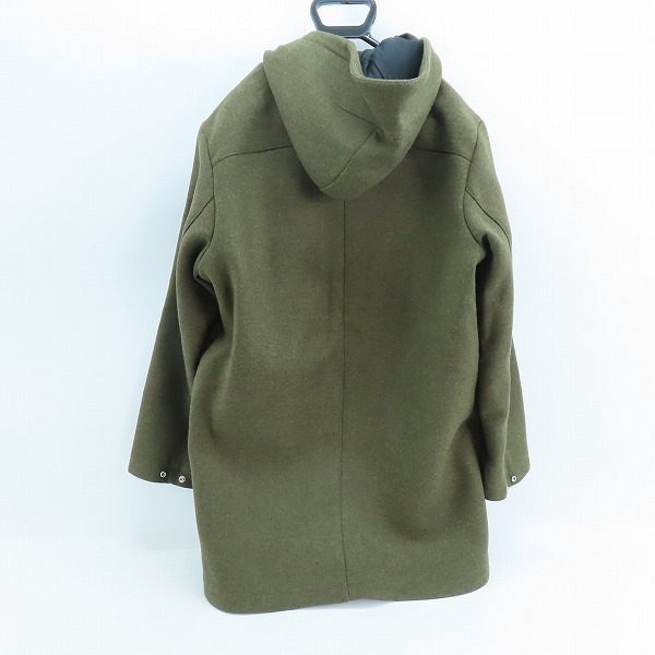 実際に弊社で買取させて頂いたA.P.C./アーペーセー ウール混 フード付きジップロングコート Sの画像 1枚目