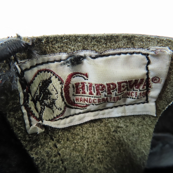 実際に弊社で買取させて頂いたCHIPPEWA/チペワ 7インチ スチールトゥ レザー ショートエンジニアブーツ 91002/7Eの画像 5枚目