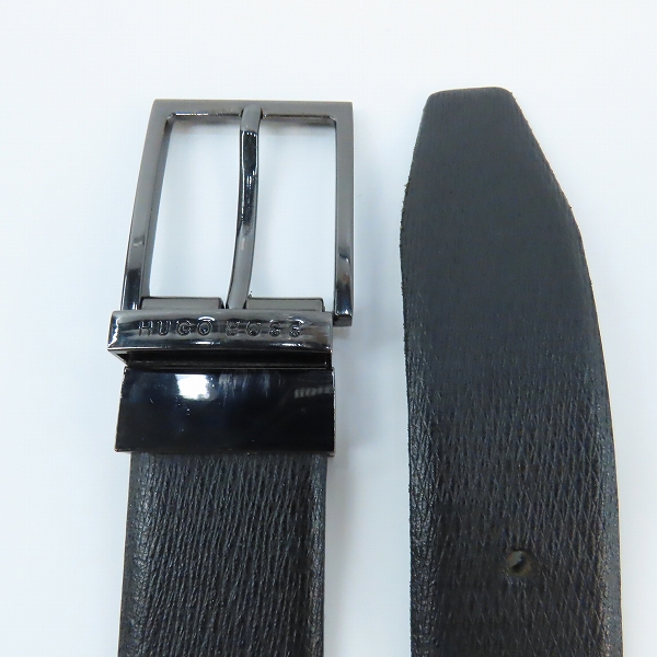 実際に弊社で買取させて頂いたHUGO BOSS/ヒューゴボス レザーベルト スクエアバックルの画像 1枚目