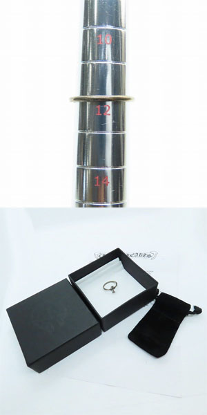 実際に弊社で買取させて頂いたCHROME HEARTS/クロムハーツ バブルガムリング CHクロス/12号の画像 8枚目