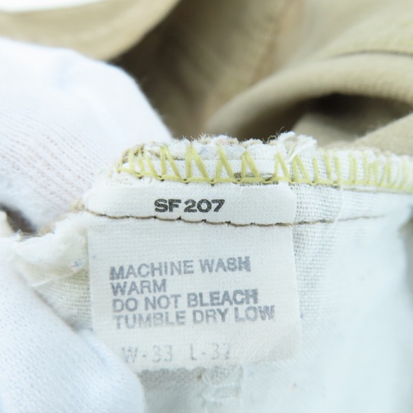実際に弊社で買取させて頂いたLevis/リーバイス 80s ヴィンテージ 刻印536 白タブ コーデュロイパンツ ベージュ 519-1523 W33 L32の画像 3枚目