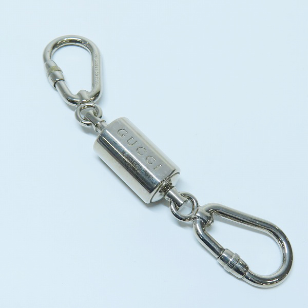 実際に弊社で買取させて頂いたGUCCI/グッチ ダブルフック ロゴ キーホルダー/キーリング