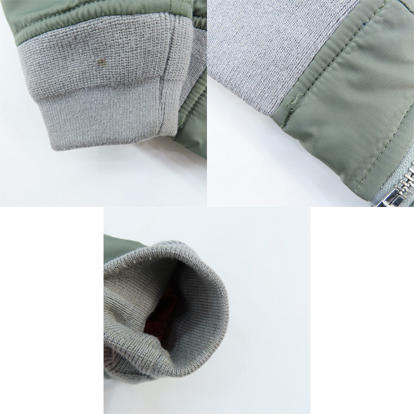 実際に弊社で買取させて頂いたSchott/ショット AMERICAN COLLEGE MA-1/フライトジャケット カーキ 3142046 /Mの画像 7枚目