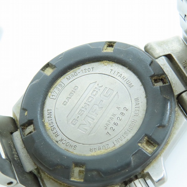 実際に弊社で買取させて頂いたG-SHOCK/Gショック MR-G アナログ フルメタル MRG-120T-1A【動作未確認】の画像 4枚目