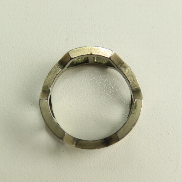 実際に弊社で買取させて頂いたGUCCI/グッチ リング Ag925 デザインリング/指輪 19.5号の画像 5枚目