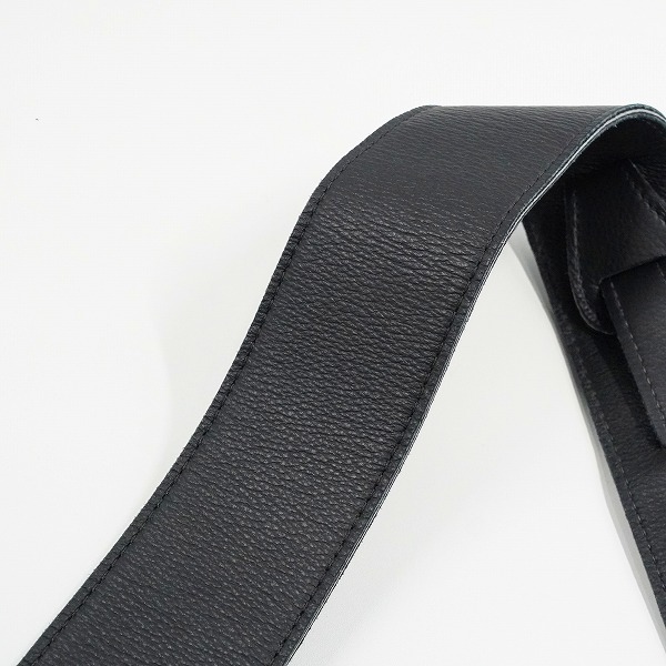 実際に弊社で買取させて頂いたFender/フェンダー レザー調 ギターストラップ ベースストラップ ブラックの画像 5枚目