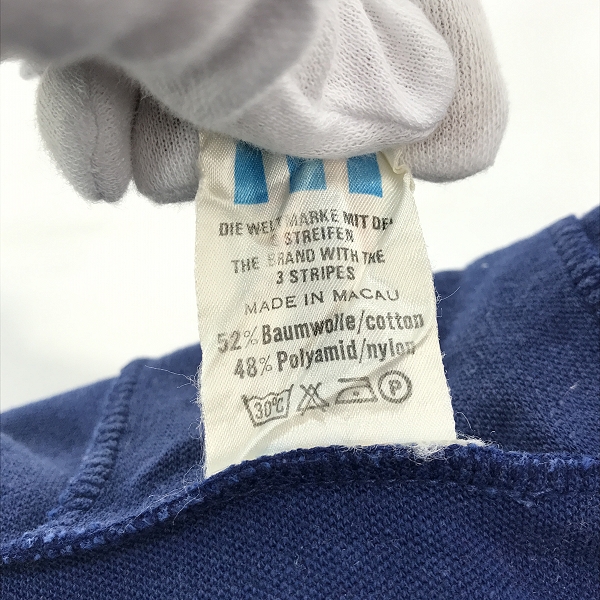 実際に弊社で買取させて頂いたadidas/アディダス ヴィンテージ  80s～90s頃 万国旗タグ ジップアップ パーカーXSの画像 3枚目