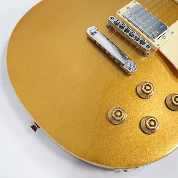 実際に弊社で買取させて頂いた★【難有り】Maestro by Gibson/マエストロ Les Paul タイプ Gold Top ボルトオンネック エレキギターソフトケース付 の画像 6枚目