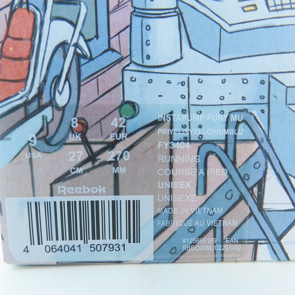 実際に弊社で買取させて頂いた【未使用】Reebok×MINIONS/リーボック×ミニオンズ INSTAPUMP FURY MU/インスタポンプ フューリー FY3404/27の画像 8枚目
