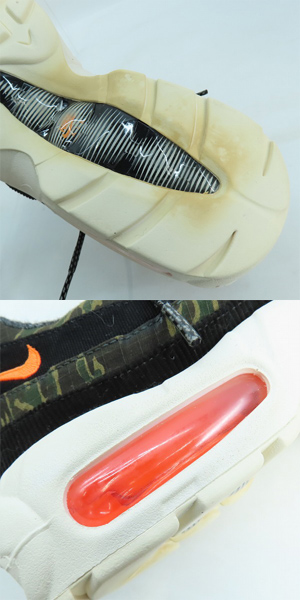 実際に弊社で買取させて頂いた【未使用】NIKE×Carharte WIP/ナイキ×カーハート AIR MAX 95/エアマックス95 AV3866-001/27.0の画像 6枚目