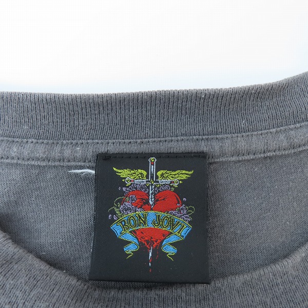 実際に弊社で買取させて頂いたBON JOVI/ボンジョビ 2008年 LOST HIGHWAY JAPAN TOUR Tシャツ/ロストハイウェイ ヴィンテージ ツアー バンド Tシャツ/XLの画像 2枚目