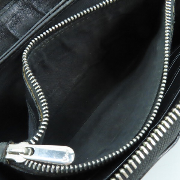 実際に弊社で買取させて頂いたDior/ディオール トロッター パテントレザー ラウンドファスナーウォレット/財布の画像 6枚目
