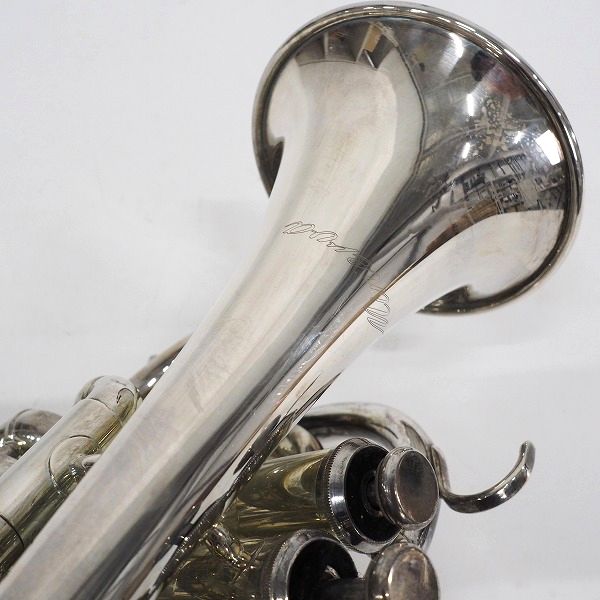 実際に弊社で買取させて頂いた【難有り】Minerva/ミネルバ MPT100S ポケットトランペット シルバー マウスピース/ハードケース付の画像 4枚目
