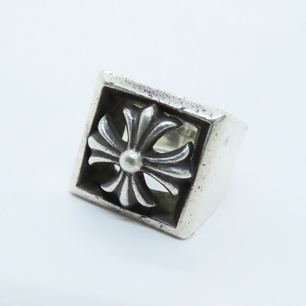 実際に弊社で買取させて頂いたCHROME HEARTS/クロムハーツ レターブロック CHプラス リング 16.5-17.5号