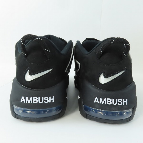 実際に弊社で買取させて頂いたNIKE×AMBUSH/ナイキ×アンブッシュ AIR MORE UP TEMPO LOW SP/エアモアアップテンポ ロー ブラック FB1299-001/28.0の画像 1枚目
