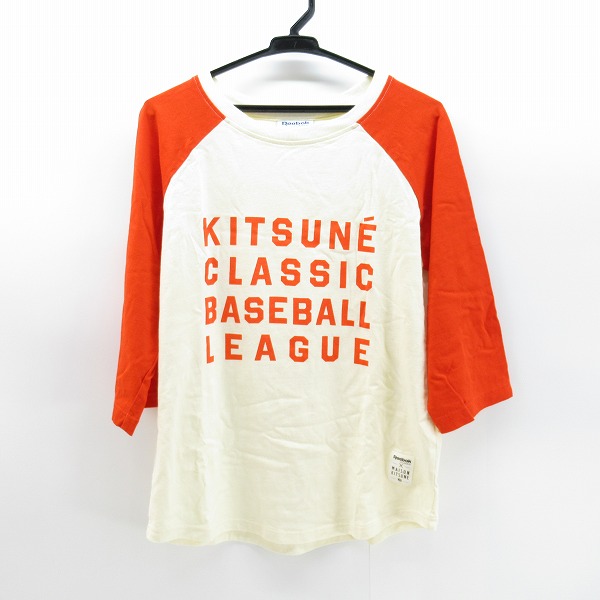 実際に弊社で買取させて頂いたReebok×MAISON KITSUNE/リーボック×メゾンキツネ ベースボーツTシャツ AC0898/M