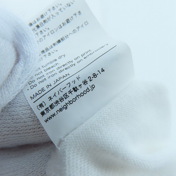 実際に弊社で買取させて頂いたNEIGHBORHOOD/ネイバーフッド ロゴプリント 半袖 Tシャツ/Lの画像 4枚目