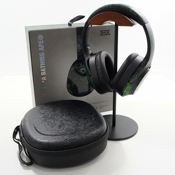 実際に弊社で買取させて頂いたRAZER X A BATHING APE/レイザー ×アベイジングエイプ 1G73182921 OPUS NEON CAMO HEADSET ヘッドフォン 動作確認済み