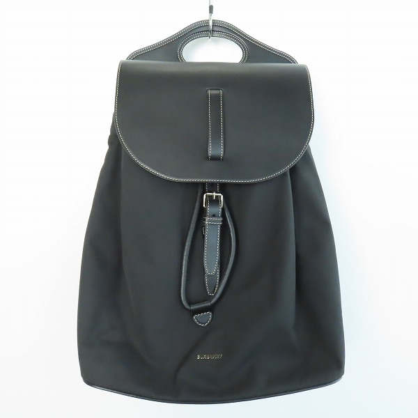 実際に弊社で買取させて頂いたBURBERRY/バーバリー レザー切替 バックパック/リュック 8042018