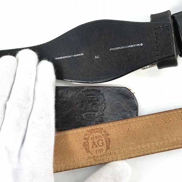 実際に弊社で買取させて頂いた【おまとめ】AG by EXPERIMENT/エージーバイエクスペリメント ベルト の画像 2枚目