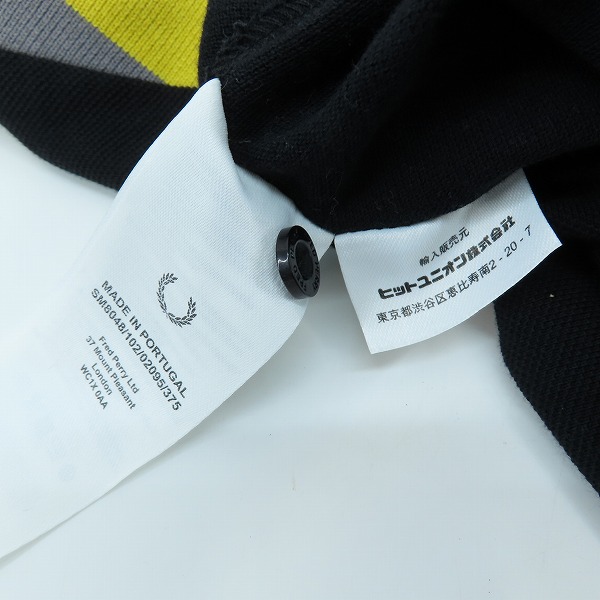 実際に弊社で買取させて頂いたFRED PERRY/フレッドペリー ART COMES FIRST ポロシャツ/Mの画像 4枚目