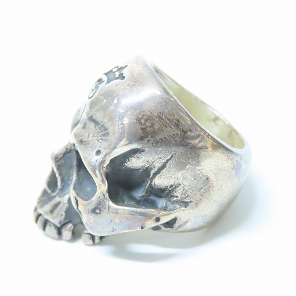 実際に弊社で買取させて頂いた【ギャラ付き】Gabor/ガボール ガボラトリー LARGE SKULL RING ｗ/OUT JAW ラージスカル リング ｗ/アウトジョー 18.5-20号の画像 2枚目