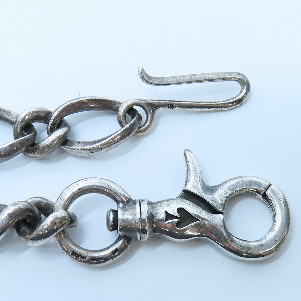 実際に弊社で買取させて頂いたCELT&COBRA/ケルトアンドコブラ Argent Gleam/アージェントグリｰム製 ウォレットチェーン 1クリップの画像 2枚目