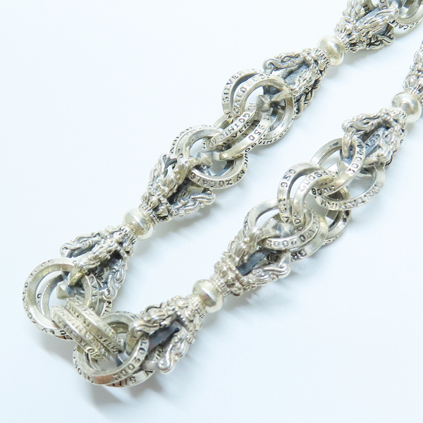 実際に弊社で買取させて頂いた【ギャラ付き】ZOCALO/ソカロ silver950/シルバー ダブルリンク バード ドージェ ウォレットチェーンの画像 3枚目