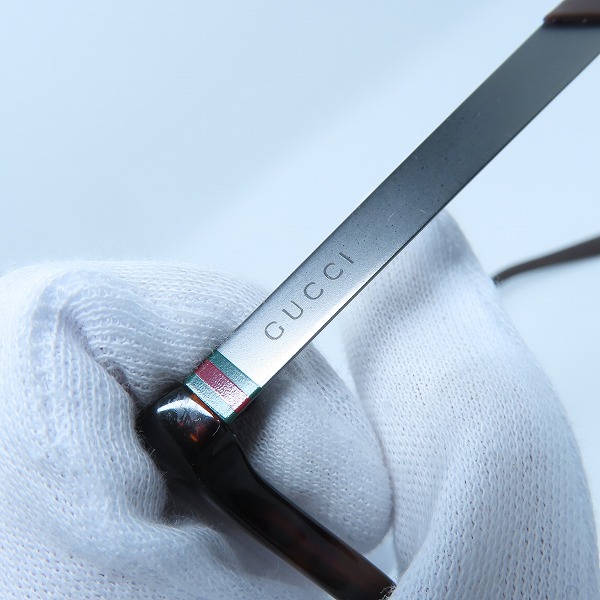 実際に弊社で買取させて頂いたGUCCI/グッチ シェリーライン GG9102 メガネフレーム/アイウェアの画像 6枚目