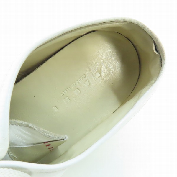 実際に弊社で買取させて頂いたMARNI/マルニ ロゴソール ローカットスニーカー SNZW010803/39の画像 4枚目