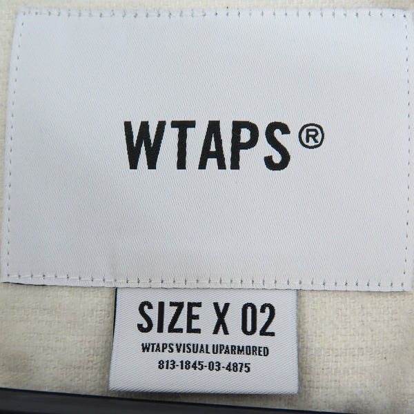 実際に弊社で買取させて頂いたWTAPS/ダブルタップス 22SS LEAGUE SS COTTON FLANNEL ベースボール プルシャツ 221TQDT-SHM06 02の画像 2枚目