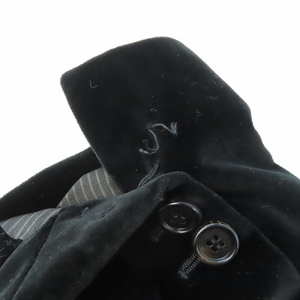 実際に弊社で買取させて頂いた【JPタグ】Dior HOMME/ディオールオム ベロア テーラードジャケット 8H3120180782 /44の画像 7枚目