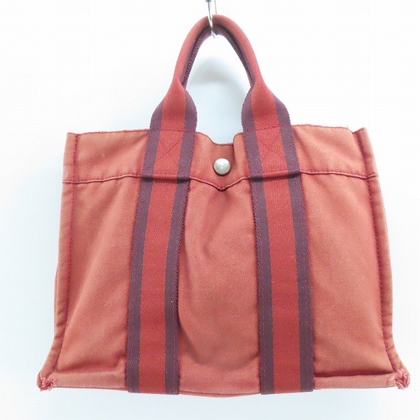 実際に弊社で買取させて頂いたHermes/エルメス フールトゥPM キャンバス ミニトートバッグ