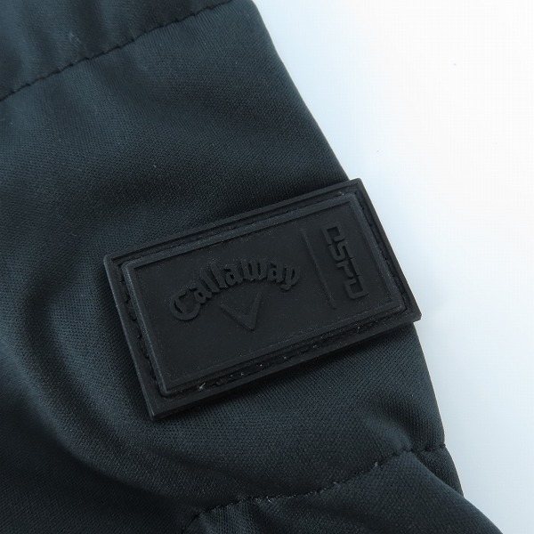 実際に弊社で買取させて頂いたCallaway/キャロウェイ ゴルフウェア 中綿プルオーバージャケット ブラック C21216103/Mの画像 4枚目