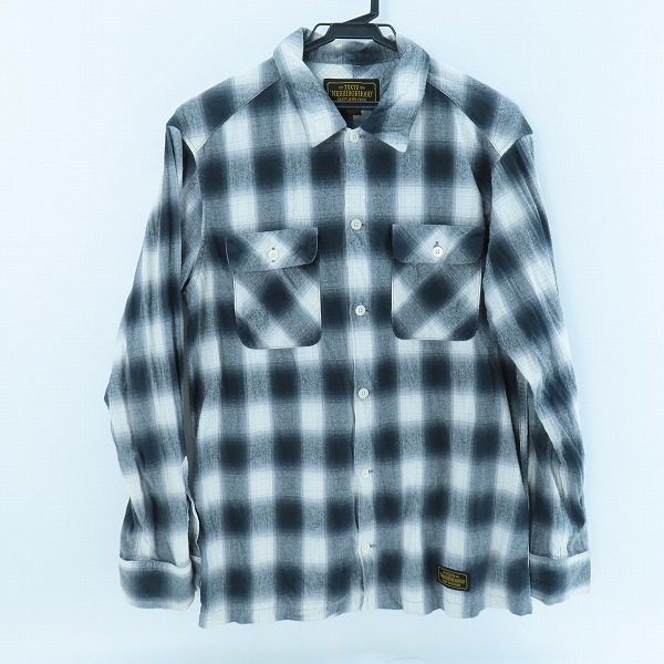 実際に弊社で買取させて頂いたNEIGHBORHOOD/ネイバーフッド 20SS B&C/C-SHIRT.LS 201ARNH-SHM03 オンブレ チェック ネルシャツ/M
