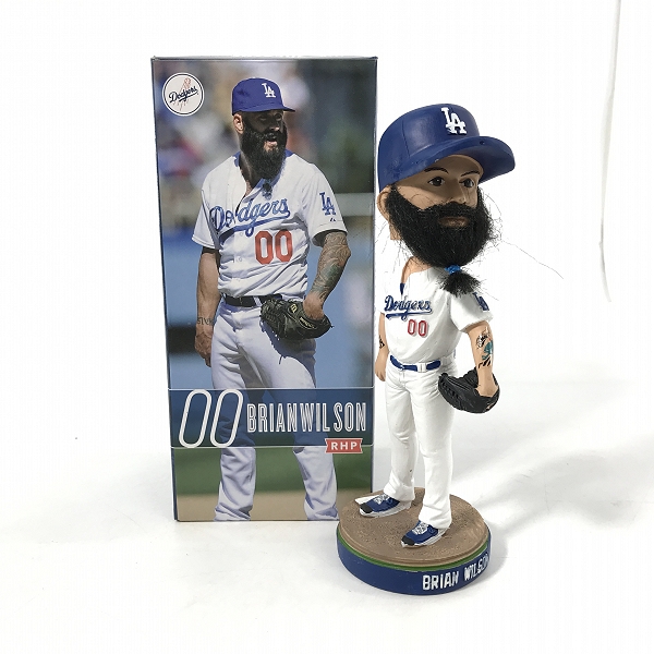 実際に弊社で買取させて頂いたロサンゼルス・ドジャース #00 ブライアン・ウィルソン ボブルヘッドフィギュア/首振り人形 