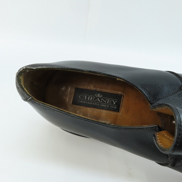 実際に弊社で買取させて頂いた CHEANEY/チーニー レザーシューズ ブラック/10.5の画像 4枚目