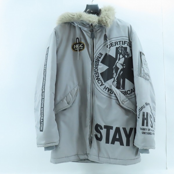 実際に弊社で買取させて頂いたHYSTERIC GLAMOUR/ヒステリックグラマー 20AW サークル N-3B プリマロフトコート 02203AC05/M