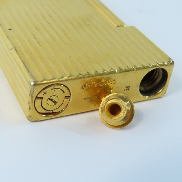 実際に弊社で買取させて頂いたS.T.Dupont/デュポン LIGNE2/ライン2 モンパルナス バーティカルライン ガスライターの画像 6枚目