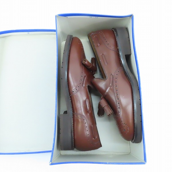 実際に弊社で買取させて頂いたREGAL/リーガル GEOX タッセルローファー ウィングチップ ローファー W433/25の画像 8枚目