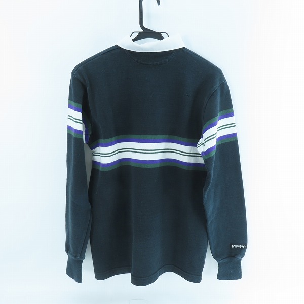 実際に弊社で買取させて頂いたBARBARIAN/バーバリアン ボーダー柄 ラガーシャツ Mの画像 1枚目