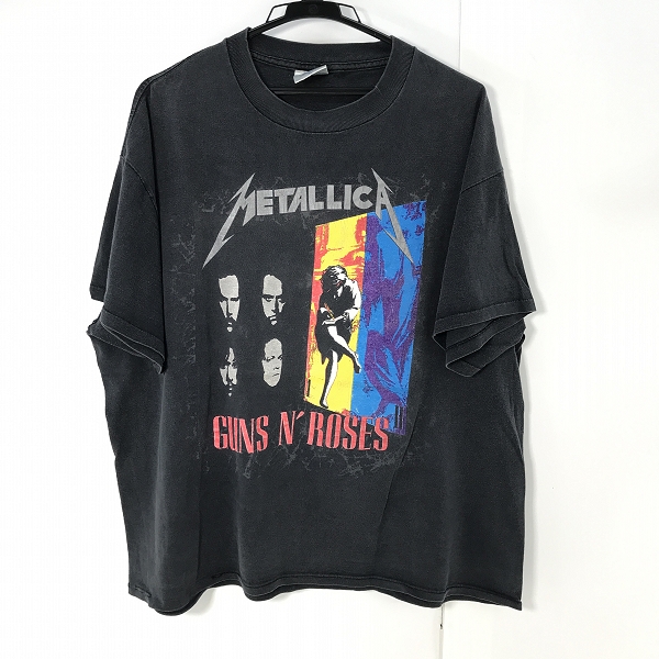 実際に弊社で買取させて頂いたBROCKUM/ブロックム METALLICA/メタリカ GUNS'N ROSES/ガンズアンドローゼズ 1992年 ツアー ヴィンテージ バンドTシャツ/XL