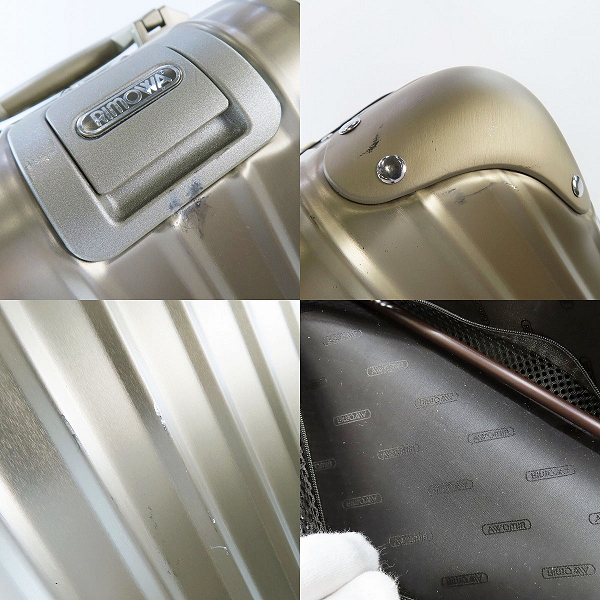 実際に弊社で買取させて頂いたRIMOWA/リモワ TOPAS SPORTS e-tag 電子タグ トパーズ 4輪 89L スーツケース 923.75の画像 7枚目